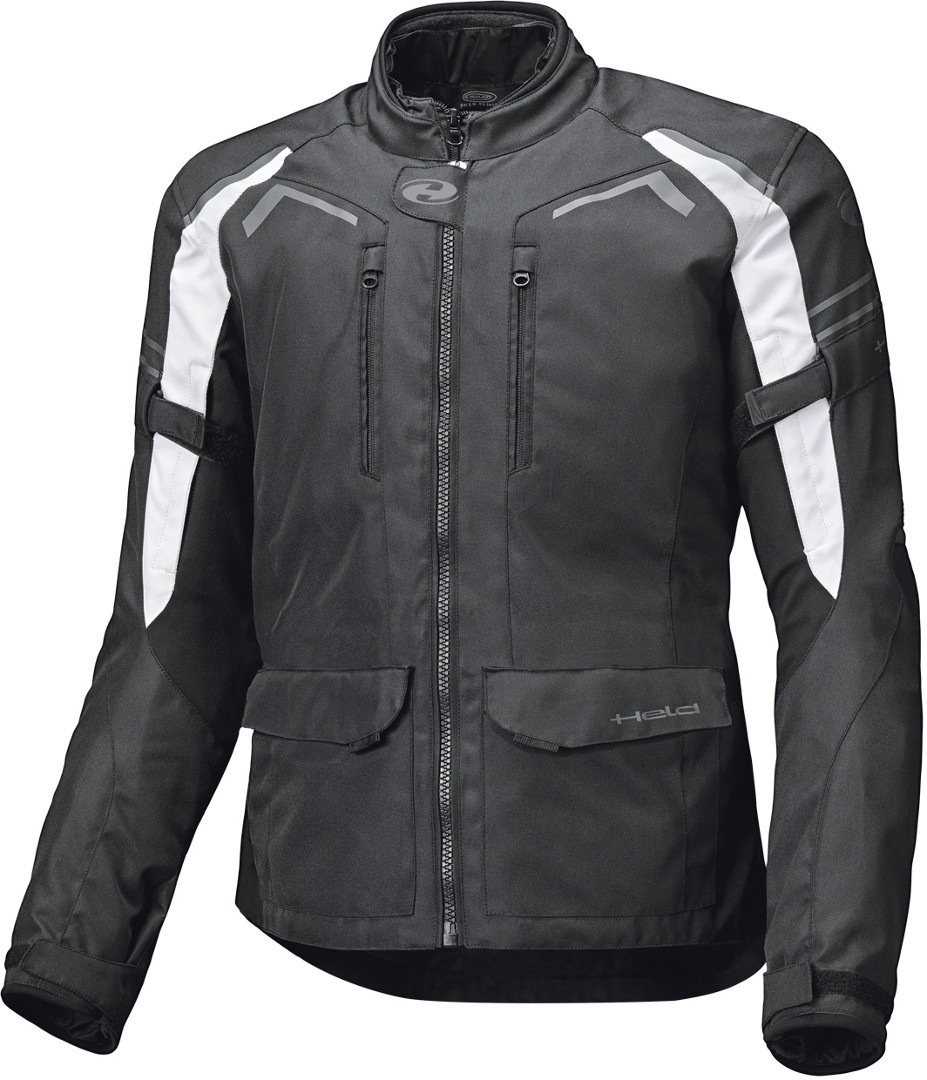 Held Kane Motorfiets textiel jas, zwart-wit, 5XL