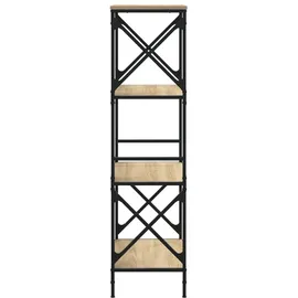 vidaXL Bücherregal 4 Böden 59 x 35 x 132 cm Braun