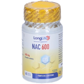 LongLife NAC 600 Integratore Alimentare 36 g Capsule