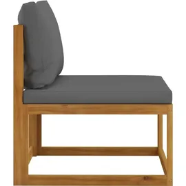 vidaXL 11-tlg. Garten-Lounge-Set mit Auflagen Massivholz Akazie