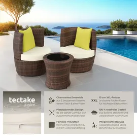 Tectake Nizza Set 4-tlg. Schwarz