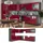 Vicco Winkelküche L-Form 257 x 347 cm Bordeaux Hochglanz