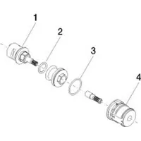 Dornbracht Umstellung mit Regler 9090032120190 90900321201 135 x 130