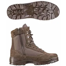 Mil-Tec Tactical Boot mit YKK-Zipper,40 EU,Braun - 40 EU