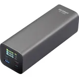 VOLTCRAFT VC-C909 Powerbank 27000 mAh USB PD 3.1 Li-Ion Schwarz-Silber Statusanzeige