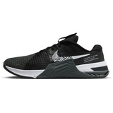 Nike Herren Metcon 8 Sneaker, Black/White-DK Smoke Grey-Smoke Grey, 45 EU - 45 EU