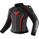 SHIMA Motorradjacke Miura 2.0 Damen Motorrad Lederjacke Rückenprotektor enthalten,perforiert rot|schwarz 32