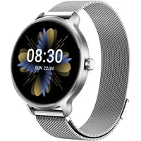 Smartwatch Damen Herren Rund, 1.27" AMOLED Smart Watch mit Telefonfunktion, Fitnessuhr Damen mit Pulsuhr Schlafmonitor Schrittzähler, 120+ Sportmodi, IP68 Wasserdicht Sportuhr für Samung iOS Android