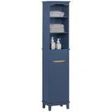 SoBuy BZR112 Hochschrank 35 x 30 x 170 cm Blau Holz