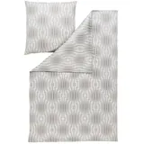 Estella Bettwäsche Levian Mako Interlock Jersey (Rauch 830, 1 x 80x80 + 1 x 135x200 cm)