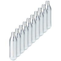 Mosa Sahnekapseln für Sahnebereiter, N2O Nitrous-Oxid-Gas, Silber, 10 Stück, Stahl, 8.9 x 3.8 x 6.4 cm