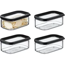 Mepal Modula rechteckig schwarz 4 x 0,425 l