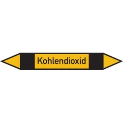 Rohrleitungskennzeichen Kohlendioxid - 187x26 mm Folie selbstklebend