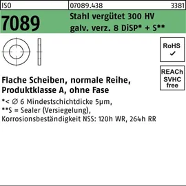 Bufab Unterlegscheibe ISO 7089 o.Fase 4 Stahl 8 200 Stück