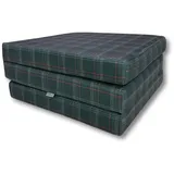 FORTISLINE Klappmatratze Gästematratze VW GTI 180x65x7cm Faltmatratze Bezug Waschbar 3-teilig Camping Bett Hochwertig Platzsparend Schaumstoff Matratze Klappbar Faltbar