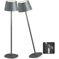 NORTHPOINT Flaschenleuchte Grau 2 St.