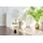 Kayoom Beistelltisch KAYOOM "Rocio, Ausgefallenes Design,Stabiler Marmor-Sockel", schwarz, B:46cm H:54cm T:46cm, Tischplatte: 100% marmorisiertes Glas / Gestell: Marmor, Edelstahl, Tische, Beistelltisch, ausgefallenes Gestell, stabiler Marmorfuß, marmorierte 