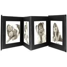 Deknudt Frames Deknudt Fotoalbum, Fotokaste, Leder oder Kunstleder, Schwarz, 10 x 15 cm