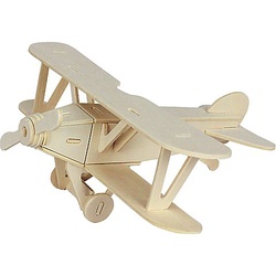 Holzbausatz Doppeldecker, 21 x 9 cm