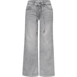 street one studio Cropped Wide Leg Jeans, im Loose Fit Light Grey wash), 27 - 27W / 28L