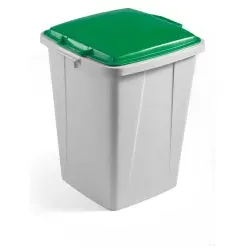 DURABLE Wertstofftonne DURABIN 90, mit Deckel VEH2012032 , 90 Liter, Farbe: grün