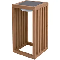 Lumisky Dekoleuchte Holz 17x30x17 cm inkl. LED warmweiß