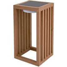 Lumisky Dekoleuchte Holz 17x30x17 cm inkl. LED warmweiß