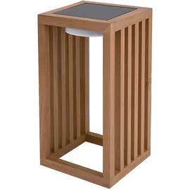Lumisky Dekoleuchte Holz 17x30x17 cm inkl. LED warmweiß