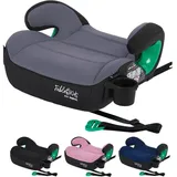 fablekids Sitzerhöhung Auto Kinder Isofix 3-Punkt-Sicherheitsgurt Kindersitzerhöhung bis 5 Jahre Autositz für Kinder 125-150cm mit Becherhalter ECE