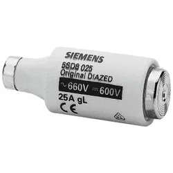 Siemens 5SD8025 DIAZED-Sicherungseinsatz 690V für Kabel- und Leitungsschutz Betriebsklasse gG  - 5 Stück