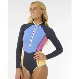 Rip Curl Block Party Upf 50+ Damen Langarm Rashguard - Multico - XL