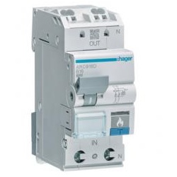 Hager ARC913D - Brandschutzschalter AFDD mit Leitungsschutzschalter 1P+N, B13A