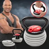 MIWEBA Sports Kettlebell verstellbar 3,4-18 kg grau