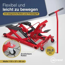 CARTREND Hebebühne Gummi/Metall/Stahl 680 kg rot