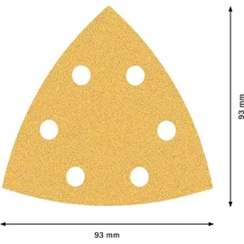 Bosch EXPERT C470 Schleifpapier 93x93mm K80 50-tlg.