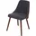 MCW Esszimmerstuhl A75 Textil grau Walnuss-Optik 2er Set