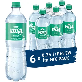 Vilsa Mineralwasser Medium, 6 x 0,75 l PET