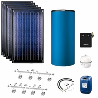 Buderus Solaranlage Logaplus S75 - 5 Kollektoren (11,85m2) SKN4.0-s mit Kombispeicher Logalux P750 S blau - 7739612885