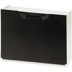 2er-Set Schuhregale WellHome Unika aus Polypropylen in Schwarz
