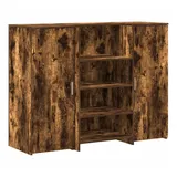 vidaXL Empfangstheke Räuchereiche 135x50x103,5 cm Holzwerkstoff