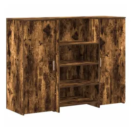 vidaXL Empfangstheke Räuchereiche 135x50x103,5 cm Holzwerkstoff