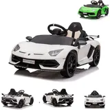 ES-Toys Kinderfahrzeug Elektro Auto "Lamborghini Aventador SVJ" Fernst. MP3 3 Jahre - Gr.: onesize