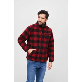 Brandit Textil Teddy Jacke Red / Black XL