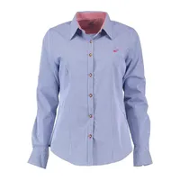 OS-TRACHTEN Damen-Langarmbluse, mittelblau, 40
