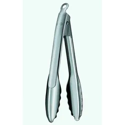 Kochzange RÖSLE, silber (edelstahlfarben), L:23cm, Edelstahl 18/10, Küchenzangen, Zange zum Kochen und Grillen, Edelstahl 18/10, spülmaschinengeeignet