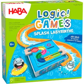 HABA Logic! Games Splash Labyrinth - Gesellschaftsspiele - Logikspiele - 60 Puzzles - 6 Jahre und mehr - 306824