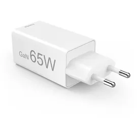 Hama 65W 2x USB-C GaN Schnellladegerät, Weiß