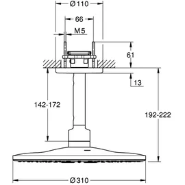 Grohe Rainshower SmartActive 310 Kopfbrauseset (26477DC0)