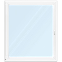 Fenster 130x150 cm, Kunststoff Profil aluplast IDEAL® 4000, Weiß, 1300x1500 mm, einteilig festverglast, 2-fach Verglasung, individuell konfigurieren