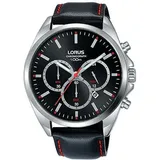 LORUS SPORTS Herrenuhr Chronograph Silber Edelstahl Analog Quarz RG225SX9